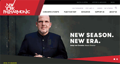 Desktop Screenshot of nyphil.org